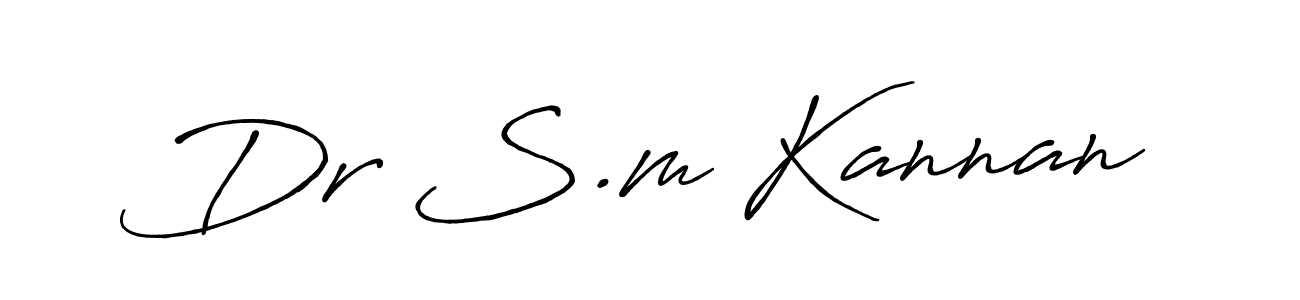 Use a signature maker to create a handwritten signature online. With this signature software, you can design (Antro_Vectra_Bolder) your own signature for name Dr S.m Kannan. Dr S.m Kannan signature style 7 images and pictures png