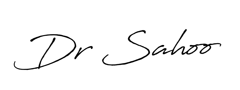 Design your own signature with our free online signature maker. With this signature software, you can create a handwritten (Antro_Vectra_Bolder) signature for name Dr Sahoo. Dr Sahoo signature style 7 images and pictures png