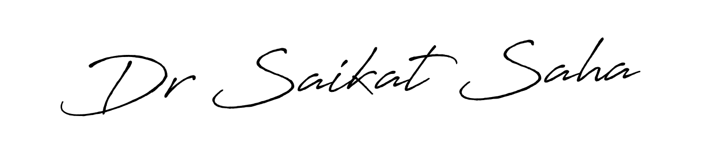 Make a short Dr Saikat Saha signature style. Manage your documents anywhere anytime using Antro_Vectra_Bolder. Create and add eSignatures, submit forms, share and send files easily. Dr Saikat Saha signature style 7 images and pictures png