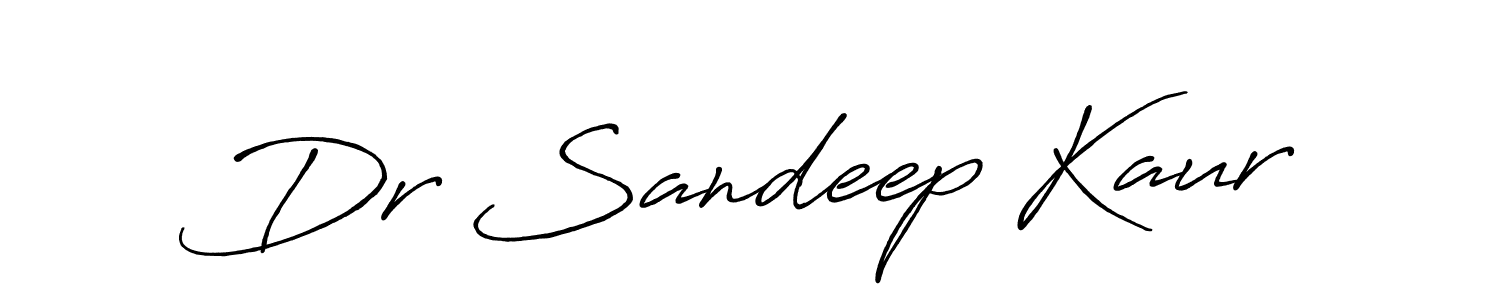 How to make Dr Sandeep Kaur name signature. Use Antro_Vectra_Bolder style for creating short signs online. This is the latest handwritten sign. Dr Sandeep Kaur signature style 7 images and pictures png