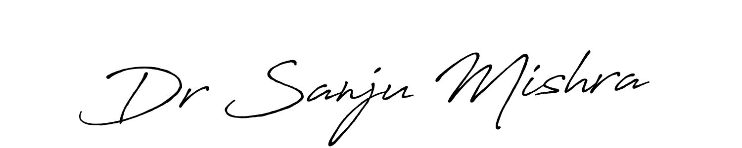 Dr Sanju Mishra stylish signature style. Best Handwritten Sign (Antro_Vectra_Bolder) for my name. Handwritten Signature Collection Ideas for my name Dr Sanju Mishra. Dr Sanju Mishra signature style 7 images and pictures png