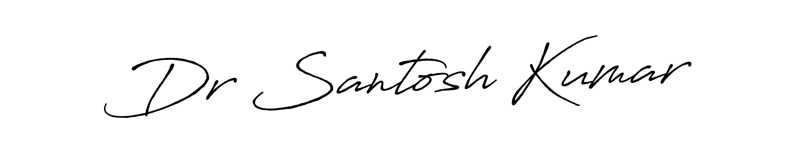 Design your own signature with our free online signature maker. With this signature software, you can create a handwritten (Antro_Vectra_Bolder) signature for name Dr Santosh Kumar. Dr Santosh Kumar signature style 7 images and pictures png