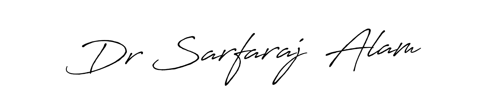 Make a beautiful signature design for name Dr Sarfaraj  Alam. With this signature (Antro_Vectra_Bolder) style, you can create a handwritten signature for free. Dr Sarfaraj  Alam signature style 7 images and pictures png