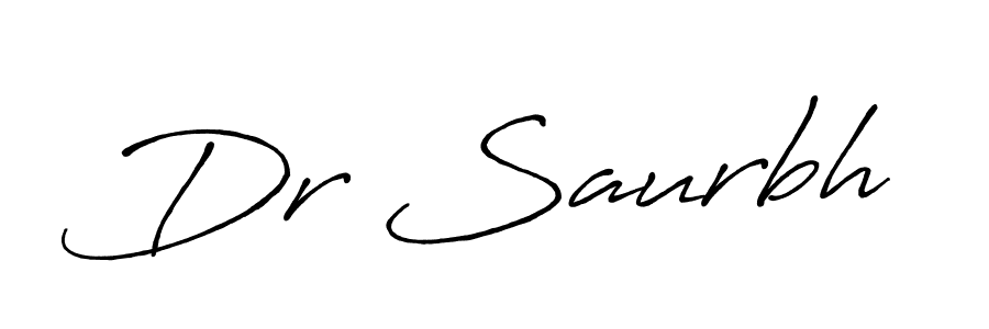 Dr Saurbh stylish signature style. Best Handwritten Sign (Antro_Vectra_Bolder) for my name. Handwritten Signature Collection Ideas for my name Dr Saurbh. Dr Saurbh signature style 7 images and pictures png