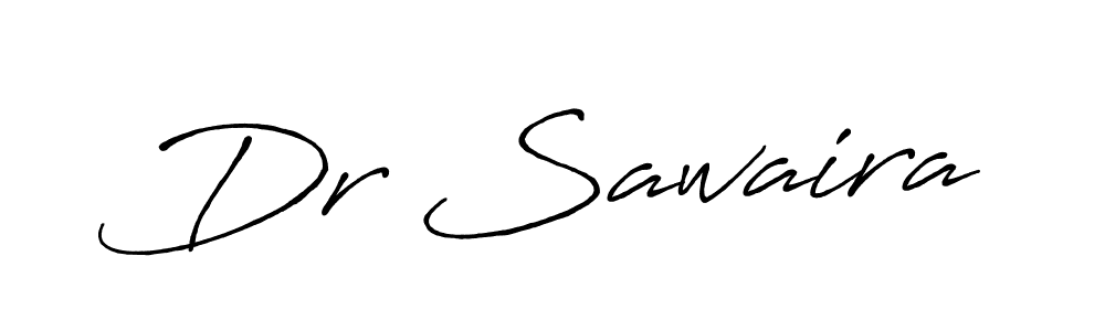 How to make Dr Sawaira name signature. Use Antro_Vectra_Bolder style for creating short signs online. This is the latest handwritten sign. Dr Sawaira signature style 7 images and pictures png