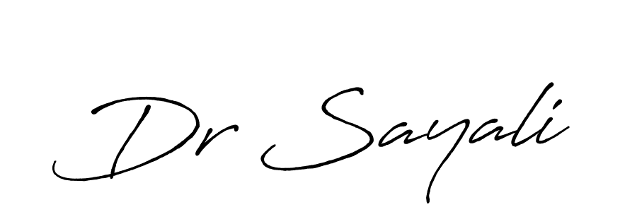 if you are searching for the best signature style for your name Dr Sayali. so please give up your signature search. here we have designed multiple signature styles  using Antro_Vectra_Bolder. Dr Sayali signature style 7 images and pictures png