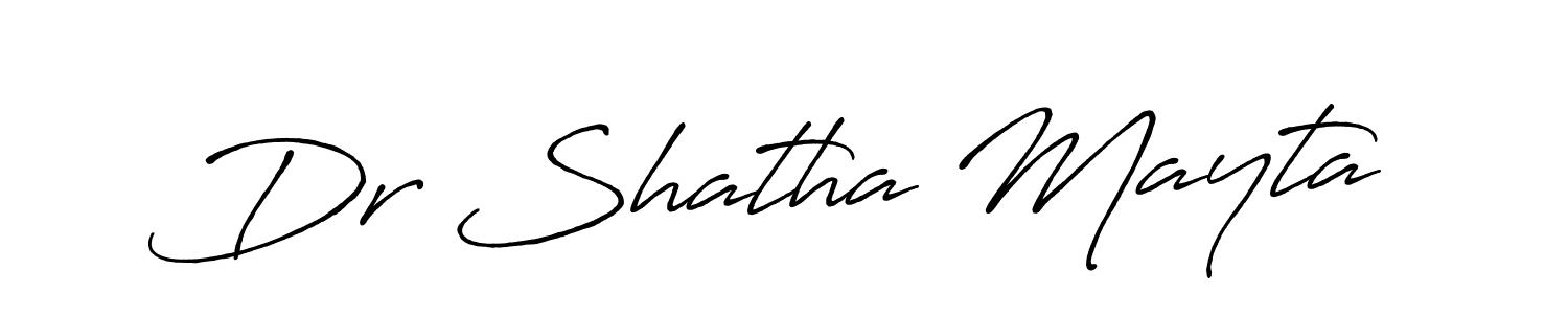 Use a signature maker to create a handwritten signature online. With this signature software, you can design (Antro_Vectra_Bolder) your own signature for name Dr Shatha Mayta. Dr Shatha Mayta signature style 7 images and pictures png