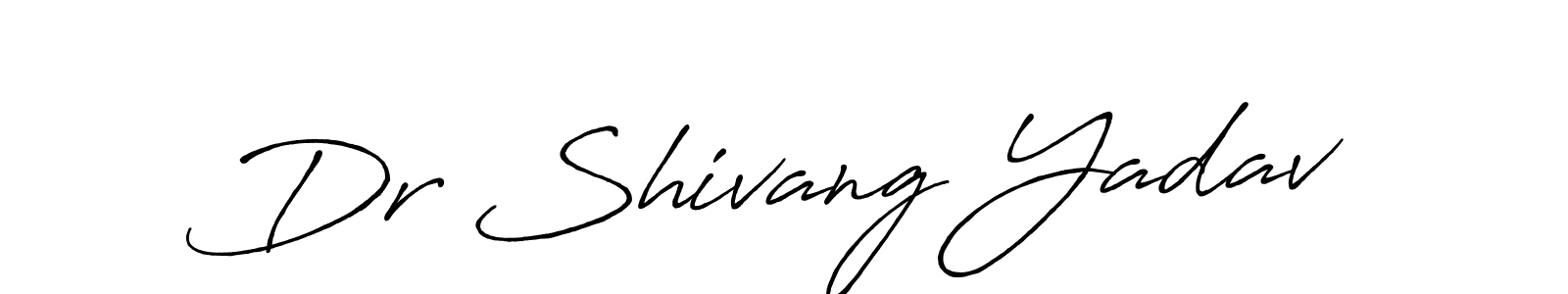 Design your own signature with our free online signature maker. With this signature software, you can create a handwritten (Antro_Vectra_Bolder) signature for name Dr Shivang Yadav. Dr Shivang Yadav signature style 7 images and pictures png