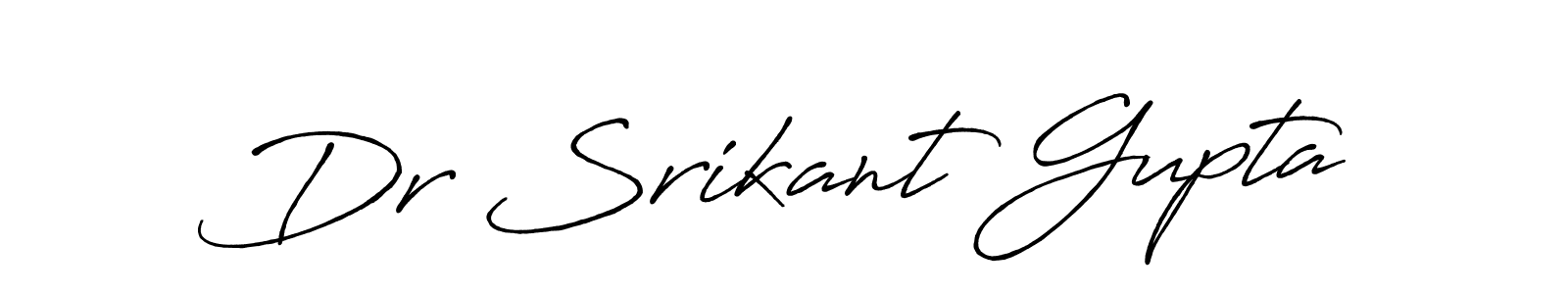 The best way (Antro_Vectra_Bolder) to make a short signature is to pick only two or three words in your name. The name Dr Srikant Gupta include a total of six letters. For converting this name. Dr Srikant Gupta signature style 7 images and pictures png