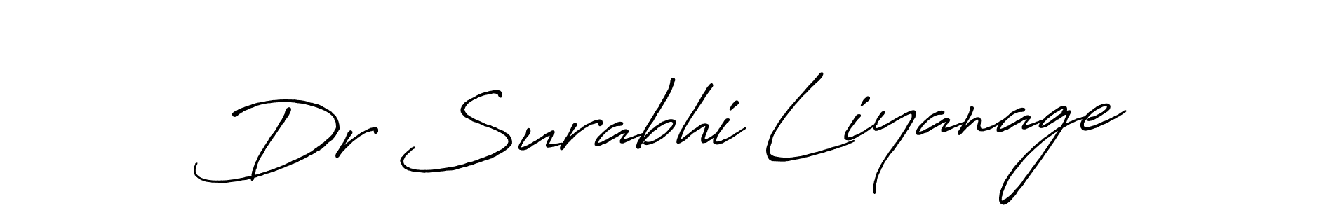 Make a short Dr Surabhi Liyanage signature style. Manage your documents anywhere anytime using Antro_Vectra_Bolder. Create and add eSignatures, submit forms, share and send files easily. Dr Surabhi Liyanage signature style 7 images and pictures png