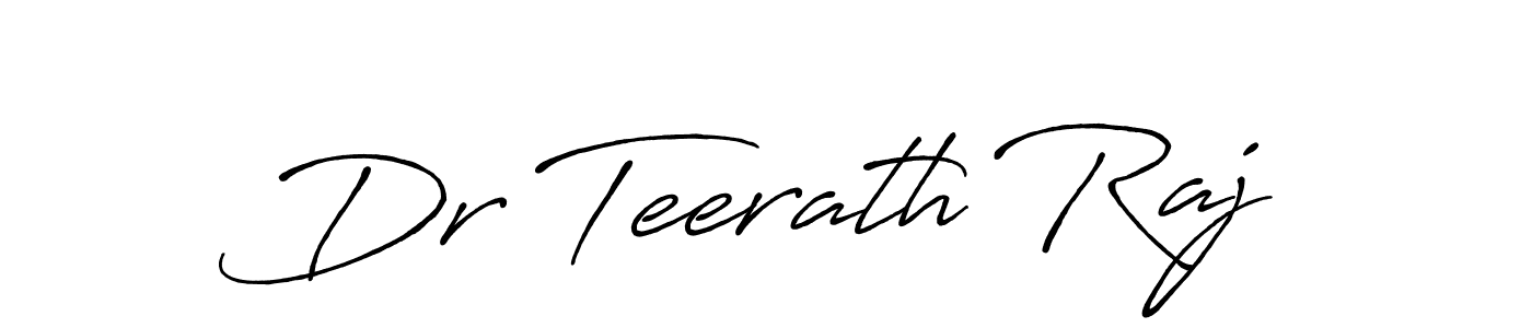 It looks lik you need a new signature style for name Dr Teerath Raj. Design unique handwritten (Antro_Vectra_Bolder) signature with our free signature maker in just a few clicks. Dr Teerath Raj signature style 7 images and pictures png