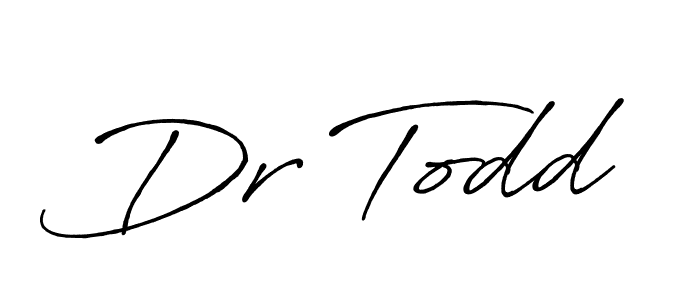 Design your own signature with our free online signature maker. With this signature software, you can create a handwritten (Antro_Vectra_Bolder) signature for name Dr Todd. Dr Todd signature style 7 images and pictures png