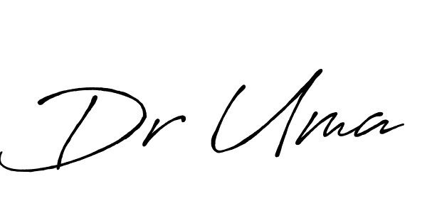 Make a beautiful signature design for name Dr Uma. With this signature (Antro_Vectra_Bolder) style, you can create a handwritten signature for free. Dr Uma signature style 7 images and pictures png