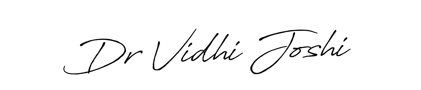 Use a signature maker to create a handwritten signature online. With this signature software, you can design (Antro_Vectra_Bolder) your own signature for name Dr Vidhi Joshi. Dr Vidhi Joshi signature style 7 images and pictures png