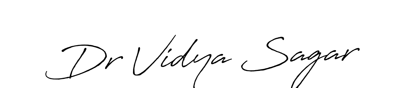 Design your own signature with our free online signature maker. With this signature software, you can create a handwritten (Antro_Vectra_Bolder) signature for name Dr Vidya Sagar. Dr Vidya Sagar signature style 7 images and pictures png