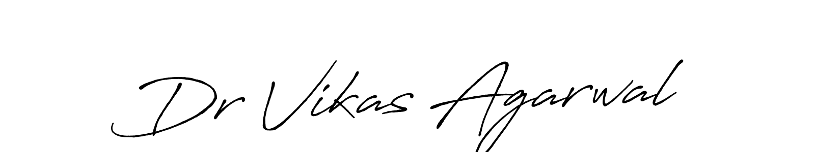Create a beautiful signature design for name Dr Vikas Agarwal. With this signature (Antro_Vectra_Bolder) fonts, you can make a handwritten signature for free. Dr Vikas Agarwal signature style 7 images and pictures png
