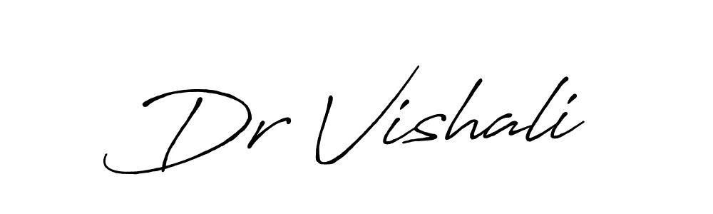 Similarly Antro_Vectra_Bolder is the best handwritten signature design. Signature creator online .You can use it as an online autograph creator for name Dr Vishali. Dr Vishali signature style 7 images and pictures png