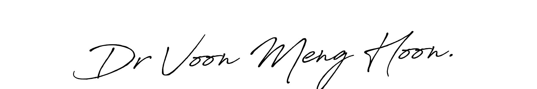 Use a signature maker to create a handwritten signature online. With this signature software, you can design (Antro_Vectra_Bolder) your own signature for name Dr Voon Meng Hoon.. Dr Voon Meng Hoon. signature style 7 images and pictures png