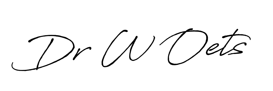 if you are searching for the best signature style for your name Dr W Oets. so please give up your signature search. here we have designed multiple signature styles  using Antro_Vectra_Bolder. Dr W Oets signature style 7 images and pictures png