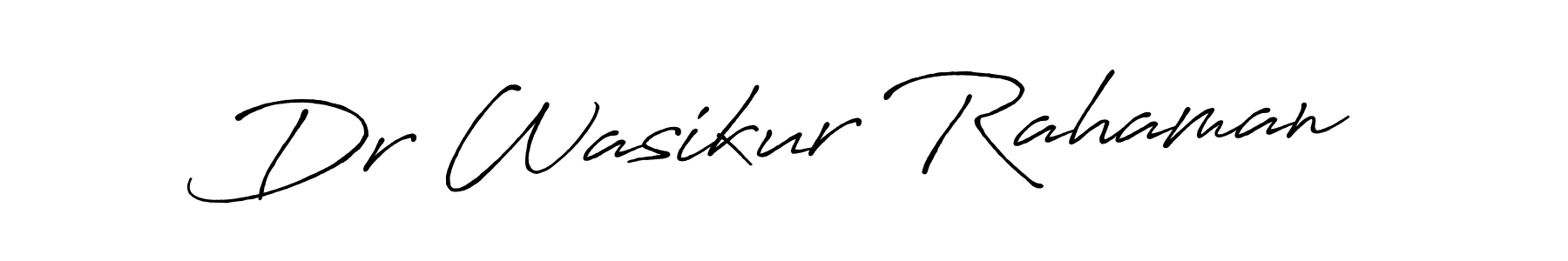 Also we have Dr Wasikur Rahaman name is the best signature style. Create professional handwritten signature collection using Antro_Vectra_Bolder autograph style. Dr Wasikur Rahaman signature style 7 images and pictures png