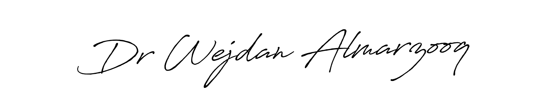 Also You can easily find your signature by using the search form. We will create Dr Wejdan Almarzooq name handwritten signature images for you free of cost using Antro_Vectra_Bolder sign style. Dr Wejdan Almarzooq signature style 7 images and pictures png