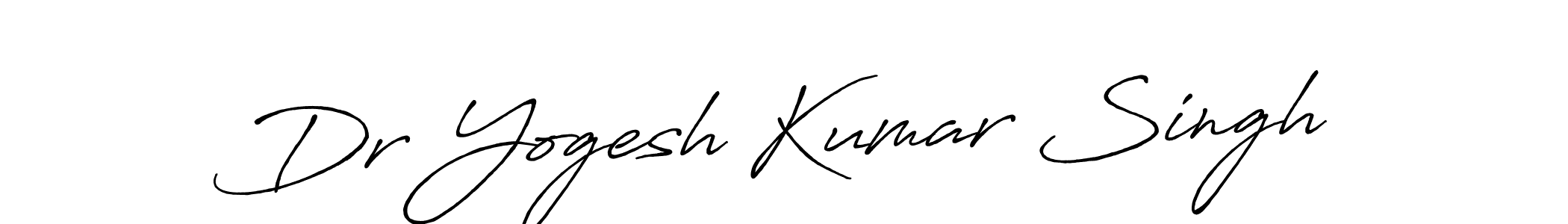 The best way (Antro_Vectra_Bolder) to make a short signature is to pick only two or three words in your name. The name Dr Yogesh Kumar Singh include a total of six letters. For converting this name. Dr Yogesh Kumar Singh signature style 7 images and pictures png