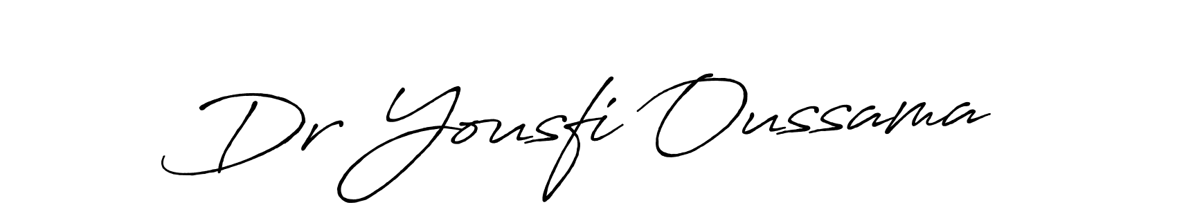 Make a beautiful signature design for name Dr Yousfi Oussama. With this signature (Antro_Vectra_Bolder) style, you can create a handwritten signature for free. Dr Yousfi Oussama signature style 7 images and pictures png