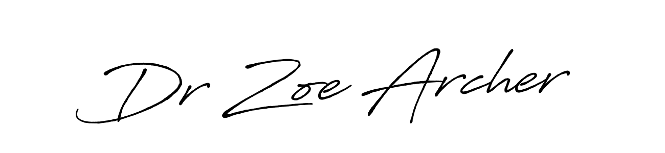 The best way (Antro_Vectra_Bolder) to make a short signature is to pick only two or three words in your name. The name Dr Zoe Archer include a total of six letters. For converting this name. Dr Zoe Archer signature style 7 images and pictures png