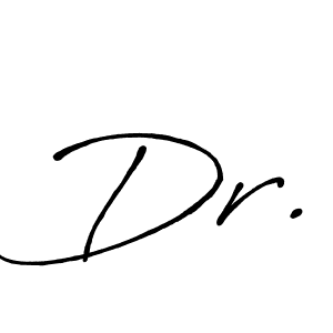 How to make Dr. name signature. Use Antro_Vectra_Bolder style for creating short signs online. This is the latest handwritten sign. Dr. signature style 7 images and pictures png