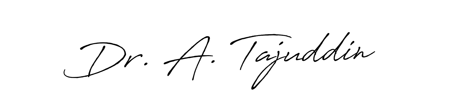 Make a short Dr. A. Tajuddin signature style. Manage your documents anywhere anytime using Antro_Vectra_Bolder. Create and add eSignatures, submit forms, share and send files easily. Dr. A. Tajuddin signature style 7 images and pictures png