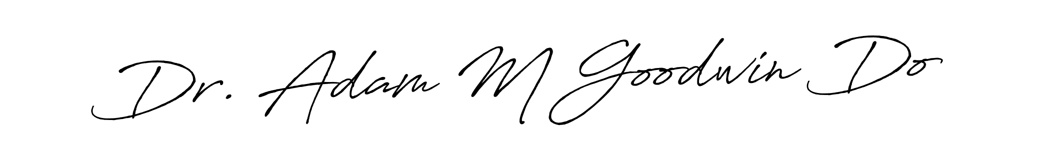 How to make Dr. Adam M Goodwin Do name signature. Use Antro_Vectra_Bolder style for creating short signs online. This is the latest handwritten sign. Dr. Adam M Goodwin Do signature style 7 images and pictures png