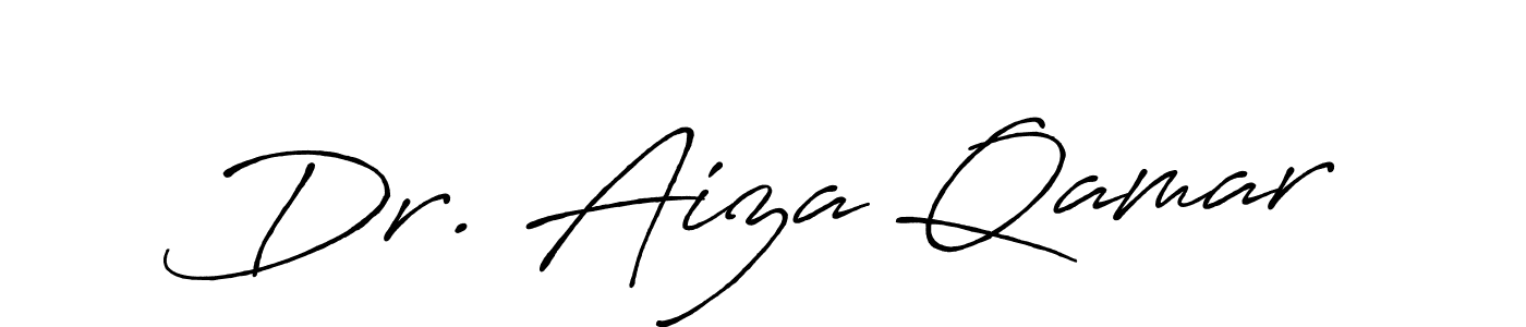 Also we have Dr. Aiza Qamar name is the best signature style. Create professional handwritten signature collection using Antro_Vectra_Bolder autograph style. Dr. Aiza Qamar signature style 7 images and pictures png