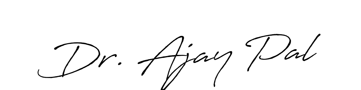 It looks lik you need a new signature style for name Dr. Ajay Pal. Design unique handwritten (Antro_Vectra_Bolder) signature with our free signature maker in just a few clicks. Dr. Ajay Pal signature style 7 images and pictures png