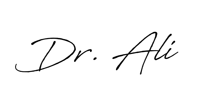You should practise on your own different ways (Antro_Vectra_Bolder) to write your name (Dr. Ali) in signature. don't let someone else do it for you. Dr. Ali signature style 7 images and pictures png