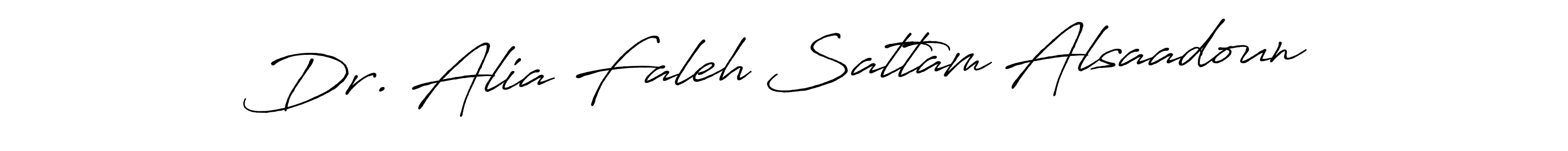 Use a signature maker to create a handwritten signature online. With this signature software, you can design (Antro_Vectra_Bolder) your own signature for name Dr. Alia Faleh Sattam Alsaadoun. Dr. Alia Faleh Sattam Alsaadoun signature style 7 images and pictures png