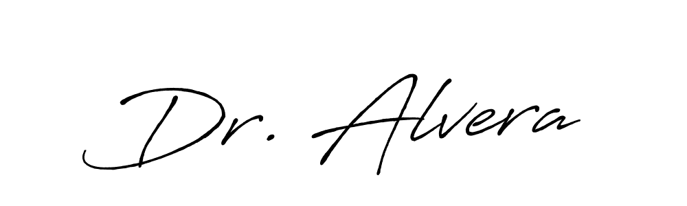 Also You can easily find your signature by using the search form. We will create Dr. Alvera name handwritten signature images for you free of cost using Antro_Vectra_Bolder sign style. Dr. Alvera signature style 7 images and pictures png