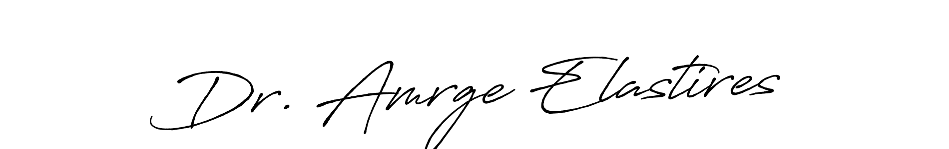 How to make Dr. Amrge Elastires name signature. Use Antro_Vectra_Bolder style for creating short signs online. This is the latest handwritten sign. Dr. Amrge Elastires signature style 7 images and pictures png