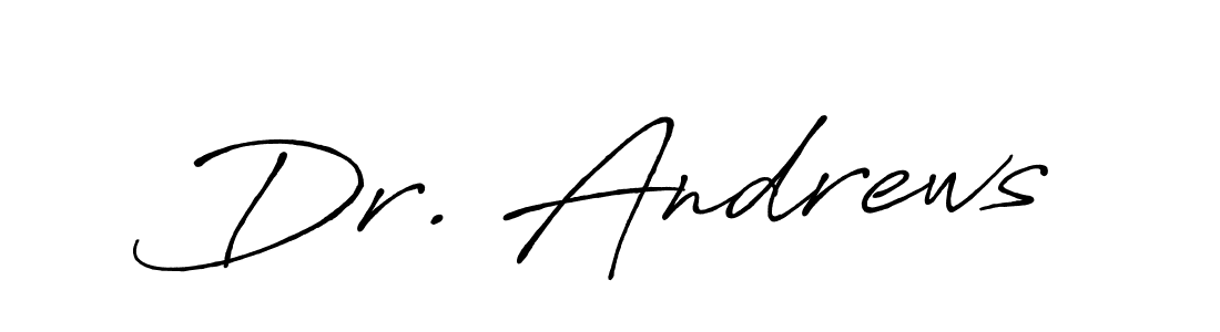 Also we have Dr. Andrews name is the best signature style. Create professional handwritten signature collection using Antro_Vectra_Bolder autograph style. Dr. Andrews signature style 7 images and pictures png