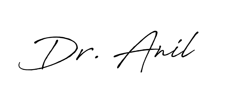 Also we have Dr. Anil name is the best signature style. Create professional handwritten signature collection using Antro_Vectra_Bolder autograph style. Dr. Anil signature style 7 images and pictures png