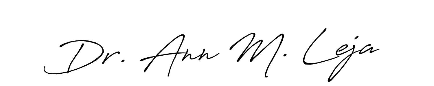 Also we have Dr. Ann M. Leja name is the best signature style. Create professional handwritten signature collection using Antro_Vectra_Bolder autograph style. Dr. Ann M. Leja signature style 7 images and pictures png