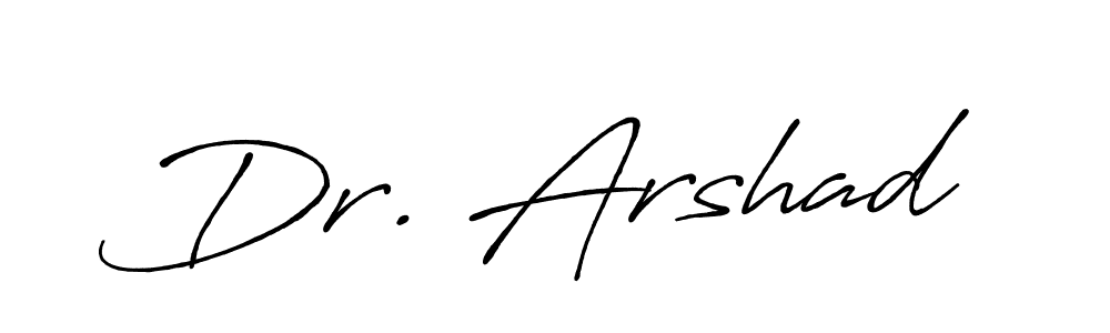 Dr. Arshad stylish signature style. Best Handwritten Sign (Antro_Vectra_Bolder) for my name. Handwritten Signature Collection Ideas for my name Dr. Arshad. Dr. Arshad signature style 7 images and pictures png