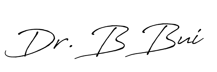 The best way (Antro_Vectra_Bolder) to make a short signature is to pick only two or three words in your name. The name Dr. B Bui include a total of six letters. For converting this name. Dr. B Bui signature style 7 images and pictures png