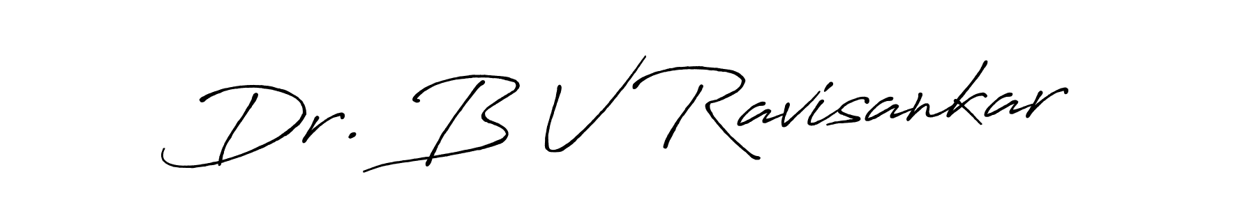 Use a signature maker to create a handwritten signature online. With this signature software, you can design (Antro_Vectra_Bolder) your own signature for name Dr. B V Ravisankar. Dr. B V Ravisankar signature style 7 images and pictures png