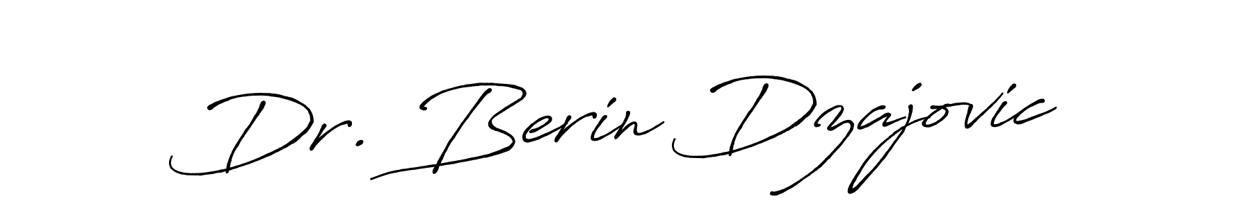 You should practise on your own different ways (Antro_Vectra_Bolder) to write your name (Dr. Berin Dzajovic) in signature. don't let someone else do it for you. Dr. Berin Dzajovic signature style 7 images and pictures png