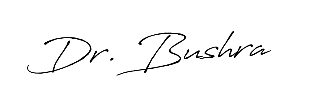 It looks lik you need a new signature style for name Dr. Bushra. Design unique handwritten (Antro_Vectra_Bolder) signature with our free signature maker in just a few clicks. Dr. Bushra signature style 7 images and pictures png