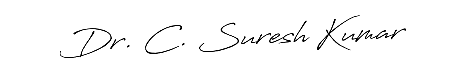 Create a beautiful signature design for name Dr. C. Suresh Kumar. With this signature (Antro_Vectra_Bolder) fonts, you can make a handwritten signature for free. Dr. C. Suresh Kumar signature style 7 images and pictures png