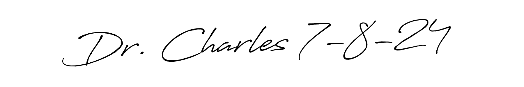 Also You can easily find your signature by using the search form. We will create Dr. Charles 7-8-24 name handwritten signature images for you free of cost using Antro_Vectra_Bolder sign style. Dr. Charles 7-8-24 signature style 7 images and pictures png