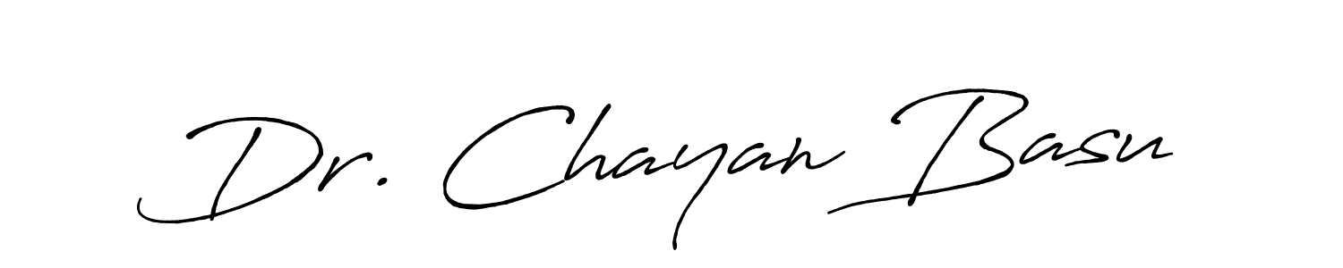 Dr. Chayan Basu stylish signature style. Best Handwritten Sign (Antro_Vectra_Bolder) for my name. Handwritten Signature Collection Ideas for my name Dr. Chayan Basu. Dr. Chayan Basu signature style 7 images and pictures png