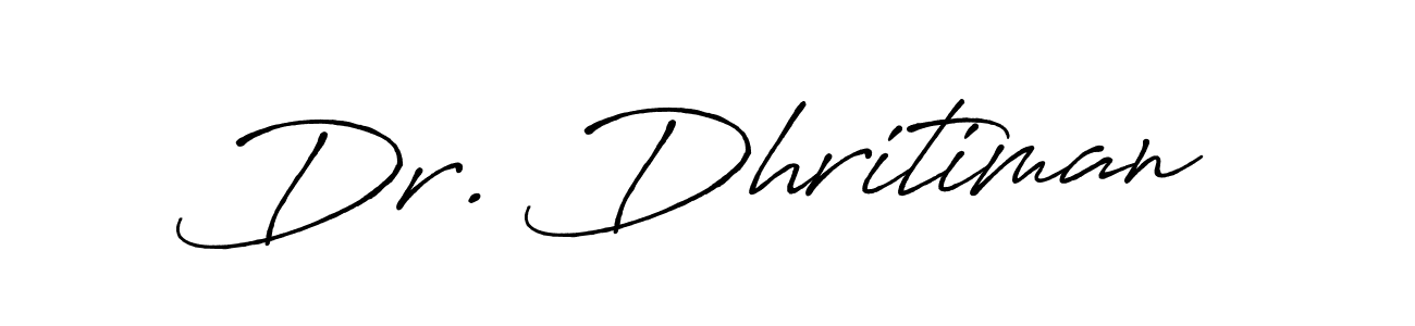 Similarly Antro_Vectra_Bolder is the best handwritten signature design. Signature creator online .You can use it as an online autograph creator for name Dr. Dhritiman. Dr. Dhritiman signature style 7 images and pictures png