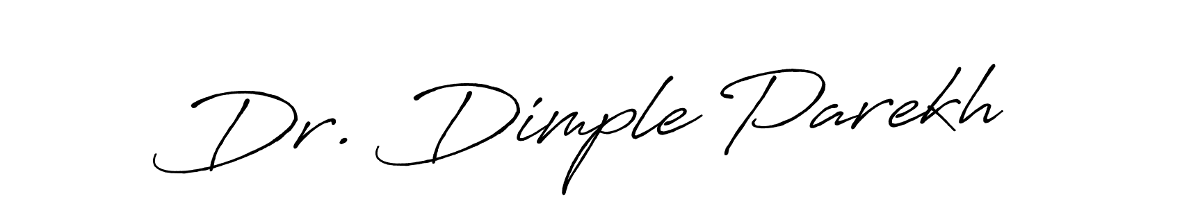 The best way (Antro_Vectra_Bolder) to make a short signature is to pick only two or three words in your name. The name Dr. Dimple Parekh include a total of six letters. For converting this name. Dr. Dimple Parekh signature style 7 images and pictures png